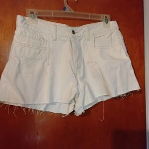 Forever 21 White Jean Shorts